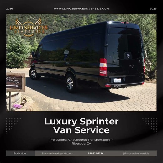 Luxury Sprinter Van Service in Riverside, CA ✨ #sprinter #sprintervans