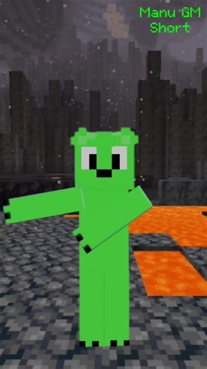 Your Idol Dance at the Nether | Manu GM Short #ManuGMTown #YourIdol