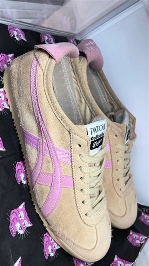 OnitsukaTiger Mexico66 x Patou Cream Pink Suede😍❤️‍🔥#sepatucewe #sepatuonitsuka #onitsukatiger #sneakers #fyp