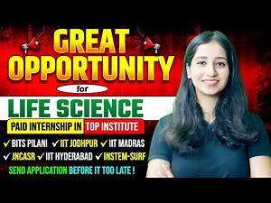 Paid Summer Internships 2026 For BSc, MSc, MTech students at IITs and Top Institutes II