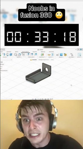 Noob Vs Pro in fusion PT 19 HOW TO USE THE BEND AND FLANGE TOOL FUSION 360 TUTORIAL
