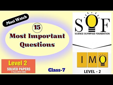 IMO Class-7 Level-2 Previous Year Solved Questions|15 MOST IMPORTANT QUESTIONS #imo #maths #cbse