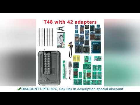 XGecu T48 TL866II -3G USB Universal Programmer with 42 adapters V12.67 Support 17386+IC SPI Flash NA