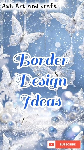 3 Easy BORDER DESIGNS/PROJECT WORK DESIGNS/CORNER AND SIDE BORDER DESIGN #artstudio #assignment