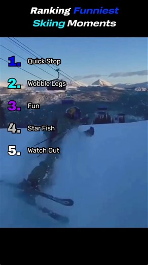 Ranking Funniest Skiing Moments #shorts