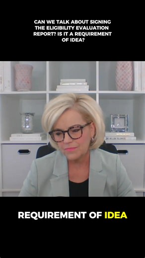Signing an eligibility evaluation report isn’t always about agreement—it’s about documenting the process under IDEA. #SpecialEducationBoss #IEP #IDEA #ParentAdvocate #SpecialEducationJourney | Special Education Boss