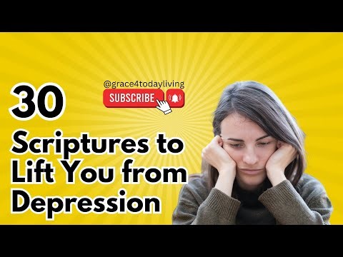 30 Bible verses to bring you out of depression, Christian encouragement. God’s word for hard times.