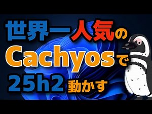 世界で一番人気のCachyOSでWindows11 25h2を動かす