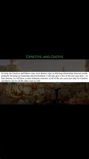 Latin: Genitive and Dative