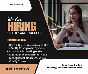 BATANGAS JOB ALERT-冀Quality Control (QC) Staff冀 【Batangas...