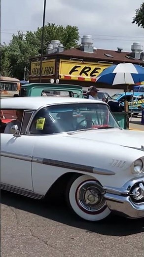 1958 Chevy Impala. American Graffiti. Classic Car Show. Back to the 50s.