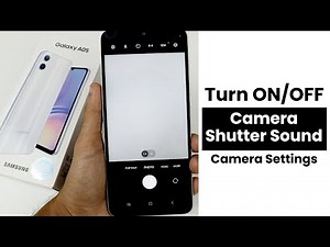 How to Turn ON/OFF Camera Shutter Sound In Samsung Galaxy A05 | Camera Settings