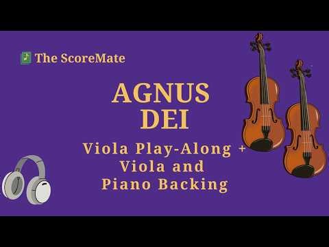 Agnus Dei | Viola Play Along + Viola and Piano Backing Track