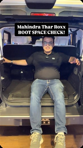 Car Blog India on Instagram: "Wondering how big is boot space of Mahindra Thar Roxx? Have a look. #tharroxx #thesuv #carblogindia"