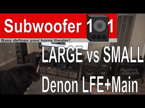 Large VS Small Speaker Settings (LFE + Main Controversy Follow Up)
