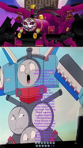 trains formers 4 cursed lady track arachnis vs Thomas spider robot op Thomas prime rosimus prime is