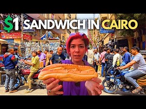 Street Food and Market Walk in Downtown Cairo | Egypt Vlog 311 | اكل الشارع والسوق في القاهره
