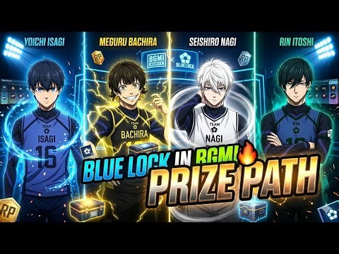 ‼️BGMI x BLUE LOCK PRIZE PATH ALL REWARDS 😱💯 | LUCKY SPIN | #bgmi #pubgmobile #pubg