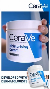 SKIN FEELING DRY? TRY CERAVE MOISTURISING CREAM FOR UP TO 80% DRYNESS RELIEF & 48HR HYDRATION! Developed with Dermatologists, CeraVe is formulated with: 💙 3 essential ceramides to restore and maintain the skin barrier 💙 MVE Technology for long lasting hydration Now available in retail pharmacies! #CeraVeSG #DemandedbySkin | CeraVe Singapore