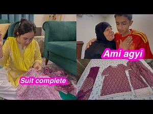 Ami agyi Akeli | shirt complete silai kr li | Sitara yaseen vlog
