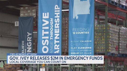 Alabama Gov. announces release of emergency funds to food banks