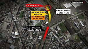 脱線前に運転士「何かが当たった」　米列車脱線事故