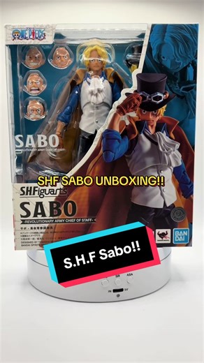Come with me as I open SHF Sabo from One Piece. Unboxing, accessories, and more. Do you have this figure in your collection? If so, drop the photos in the comments. This figure is so versatile, very posable, and has great shelf presence. What figure should I do next? #onepiece #luffy #figtok #actionfigures #shfiguarts