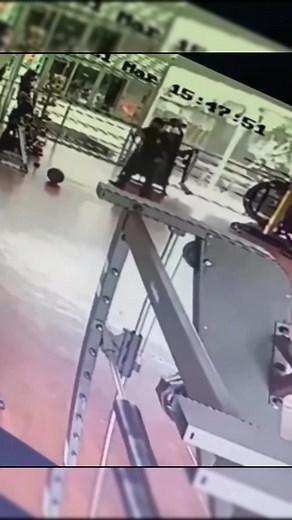 Terrifying Gym Encounter Caught on Camera