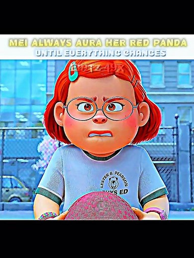 Mei was angry 😤💀| turning red panda | #mei #redpanda #edits #animation #shortvideo
