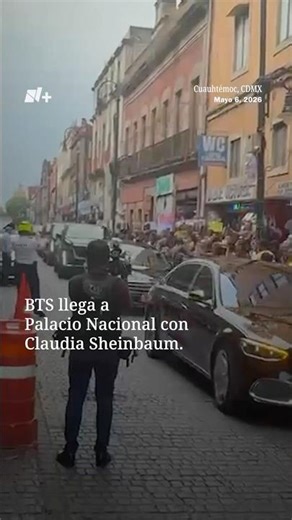 BTS llega a Palacio Nacional con Claudia Sheinbaum | N+