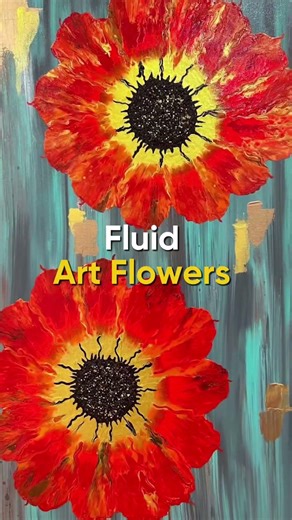 Let your walls bloom with art.✨ #sailuartistry #artistry #art #homedecor #home #fluidart #