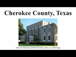 Cherokee County, Texas