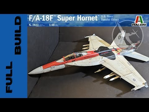 Full Build - Italeri F/A-18F Super Hornet with USN Special Colors in 1/48 Scale