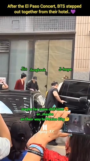 BTS Members stepped out together from their hotel After the El Paso Concert💜