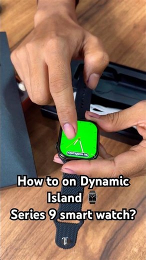 How to Set Dynamic Island in series9 clone smartwatch 😳✅⌚️#shorts #series9