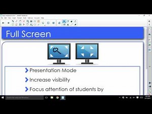 SMART Notebook Tutorial: How to Use Full Screen