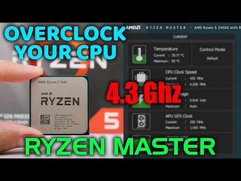 How to Overclock CPU | AMD Ryzen | Ryzen Master | Cinebench Benchmark | Auto Overclock