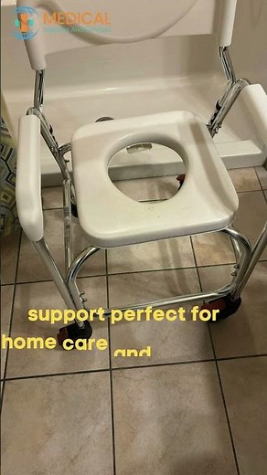 Rolling Shower Commode Chair for Ultimate Comfort & Safety