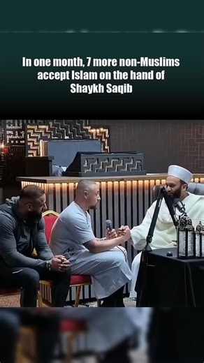 In one month, 7 more non-Muslims accept Islam on the hand of Shaykh Saqib #shorts #accept #islam