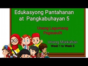 EPP 5 | SUMMATIVE TEST | WEEK 1 TO WEEK 5