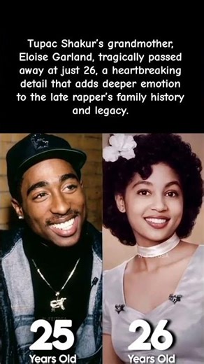 Tupac’s Grandmother Passed Away at Just 26 😢💔 #celebritynews