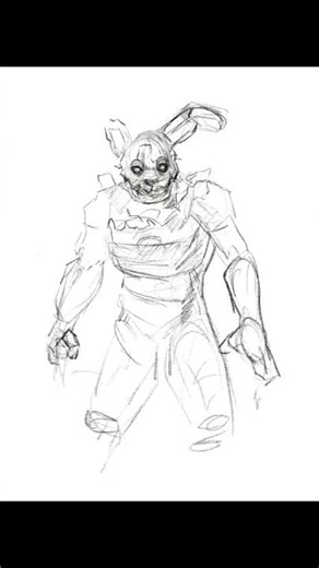 Springtrap Sketch Commission #fnaf #springtrap