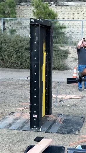Forcible Entry Inc on Instagram: "KBT go BOOM! Catalyst Force Entry Door - Tactical Breacher loaded with 2x6 deckwood much like a inward opening wood residential door. Enjoy. #kbt #kineticbreaching #swat #swatteam #forcibleentry #breachers #police #lawenforcement #backtheblue #forcibleentrytraining #breacherup #knockknock #swattraining #policetraining"