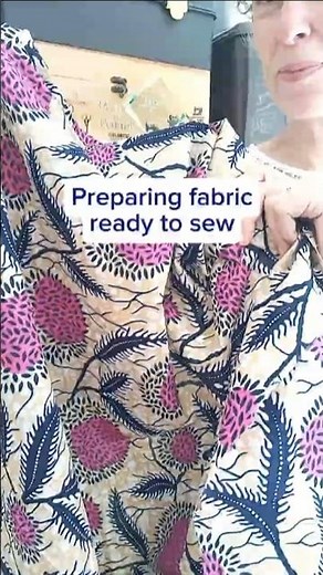 Pre-shrink fabric before cutting and sewing