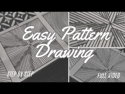 Easy pattern Drawing || snk art space || pattern Drawing || DIY || full video || step by step