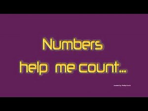 Numbers help me count