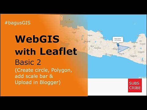 WebGIS with Leaflet basic 2 (Create a circle, Polygon, Add Scale Bar in WebGIS + Leaflet)