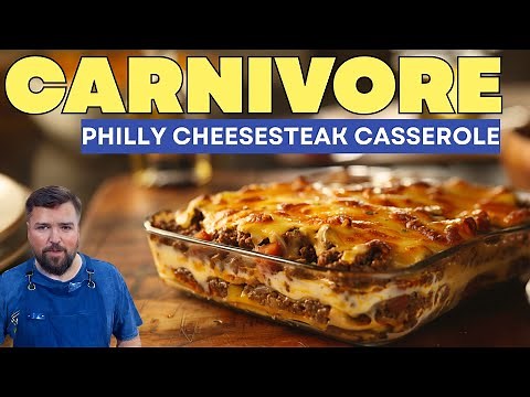 Carnivore Philly Cheesesteak Casserole Recipe! Easy Family Dinner