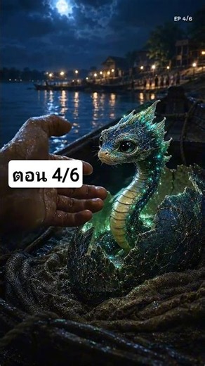 Ep.4/6 A strange egg hatches... awakening the entire river 🐉🌙 #Naga #ShortDrama #MysteriousTales