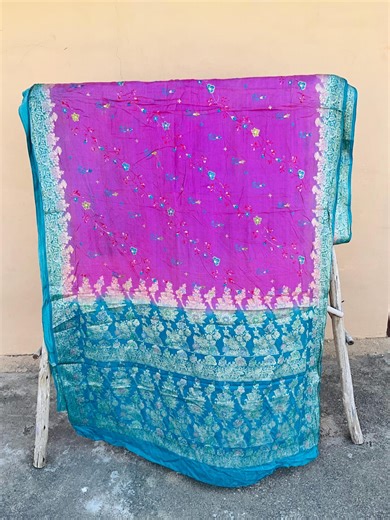 Vintage Indian Silk Sari Fabric – Recycled Boho Saree Textile for Designers - Etsy